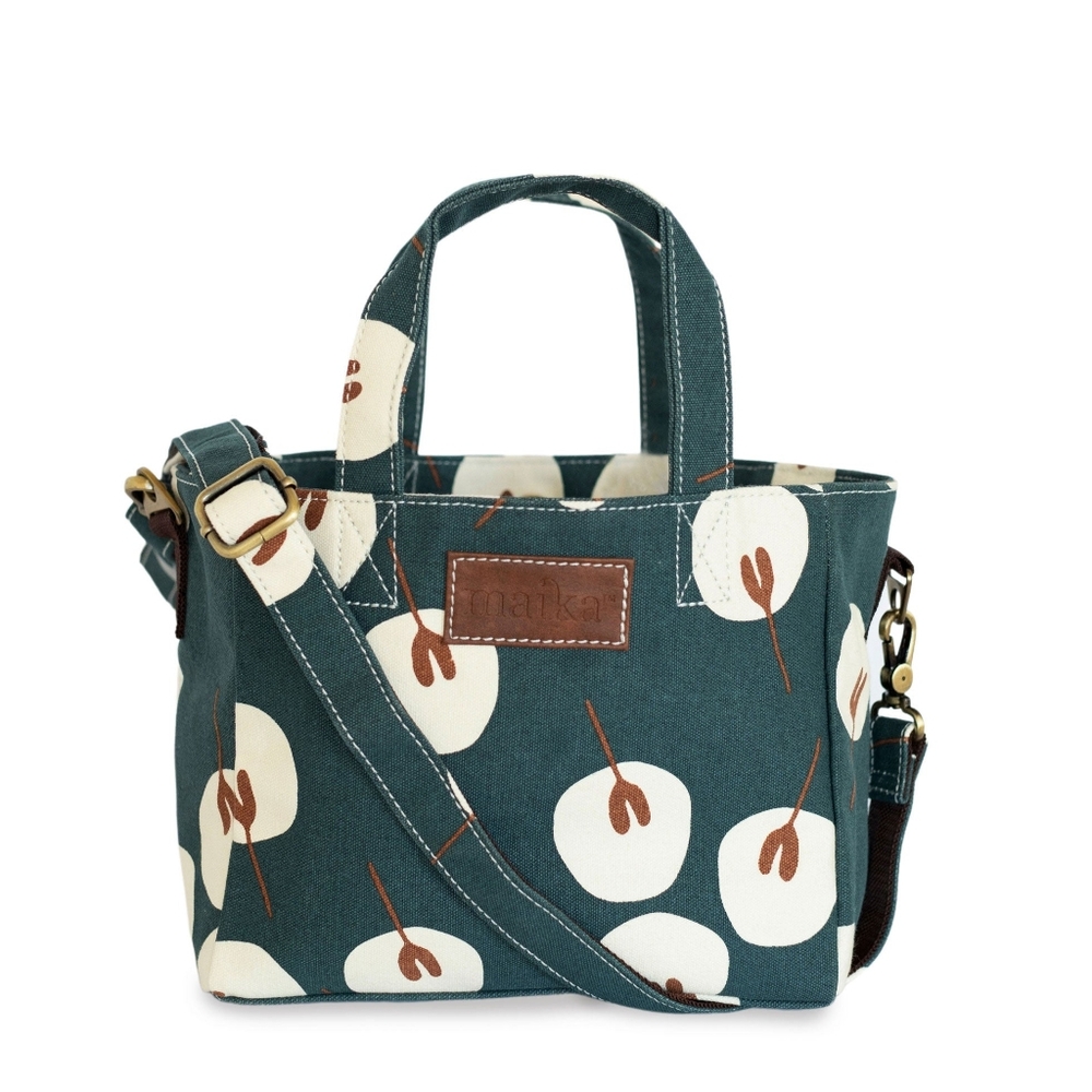 EUC Maika Goods Women's Hand Drawn Mini Tote Tansy